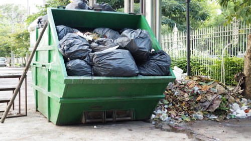 Professional waste disposal services setup